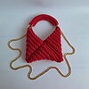 Gehaakte crossbody tas 'Rood'