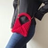 Gehaakte crossbody tas 'Rood'