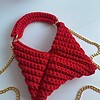 Gehaakte crossbody tas 'Rood'