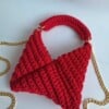 Gehaakte crossbody tas 'Rood'