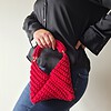 Gehaakte crossbody tas 'Rood'