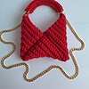 Gehaakte crossbody tas 'Rood'