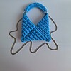 Gehaakte crossbody tas 'Tiffany blauw'
