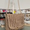 Grote eco leder schoudertas
