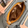 Handgemaakte Bubbel tas met houte handvat