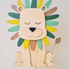 Handgemaakte Houten Wandlamp Leeuw
