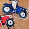 Handgemaakte Houten Wandlamp Tractor