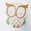 Handgemaakte Houten Wandlamp Uil