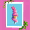 Ice cream kitty, art print 14,8x21 cm (8.2x5.8 inch)
