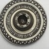 Kaarsenhouder / kaarsenstandaard kleurrijk bruin wit