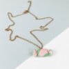 Ketting met roze en groen snoepje