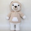 Little Eya – Gehaakte Knuffelbeer – Handgemaakt van Katoen (Zacht & Groot, 40 cm)