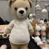 Little Eya – Gehaakte Knuffelbeer – Handgemaakt van Katoen (Zacht & Groot, 40 cm)