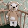 Little Eya – Gehaakte Knuffelbeer – Handgemaakt van Katoen (Zacht & Groot, 40 cm)