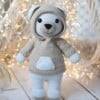 Little Eya – Gehaakte Knuffelbeer – Handgemaakt van Katoen (Zacht & Groot, 40 cm)