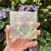 Micro Gehaakte Tulp Oorbellen – Met Blaadje