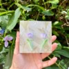 Micro Gehaakte Tulp Oorbellen – Met Blaadje