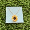 Micro Gehaakte Zonnebloem Ketting