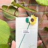 Micro Gehaakte zonnebloemen Boekenleggers