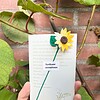Micro Gehaakte zonnebloemen Boekenleggers