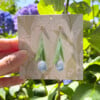 Micro gehaakte tulp oorbellen