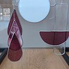 Modern Glas in lood object. "Drops". Zonnevanger. Uniek.