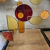Modern Glas in lood object "ff op moeten wachten". Zonnevanger. Uniek