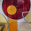 Modern Glas in lood object "ff op moeten wachten". Zonnevanger. Uniek