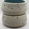 Ontbijtbowls / ramenbowls turquoise wit spikkel