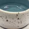 Ontbijtbowls / ramenbowls turquoise wit spikkel