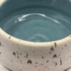 Ontbijtbowls / ramenbowls turquoise wit spikkel
