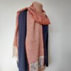 Oranje shawl handgemaakt