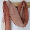 Oranje shawl handgemaakt