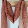 Oranje shawl handgemaakt