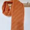 Oranje shawl van 100% merinowol - Uniek & Vrolijk