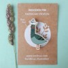 Paper Hat Pigeon Pin