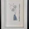 Positiviteit in Delfts Blauw – Handgemaakt Kunstwerk met Porseleinscherf