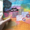 Quiet and calm 1 -collage on papier