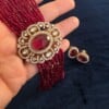 Red Hydrolic beads choker