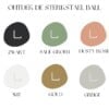 STERKSTAEL Ball Blanc ø 20cm - industriële balhouder muur - wandbevestiging - kleur zwart - poedercoating - staal