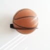 STERKSTAEL Ball Noir ø 20cm - industriële balhouder muur - wandbevestiging - kleur zwart - poedercoating - staal