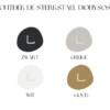 STERKSTAEL Dionysos GREIGE - wijnrek voor aan de muur metaal - poedercoating - staal - kleur grijs beige - 1 stuk