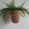 STERKSTAEL Flora S Eco Pot Dessert Sand - bloempothouder - kleur houder wit - kleur pot zandkleurig - inclusief bloempot ø12cm - poedercoating - staal