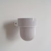 STERKSTAEL Flora S Eco Pot Marble Grey - bloempothouder - kleur houder wit - kleur pot marmer grijs - inclusief bloempot ø12cm - poedercoating - staal - verticale tuin