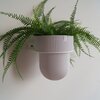 STERKSTAEL Flora S Eco Pot Marble Grey - bloempothouder - kleur houder wit - kleur pot marmer grijs - inclusief bloempot ø12cm - poedercoating - staal - verticale tuin