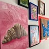 Schilderij "Je veux une croissant" - origineel kunstwerk van olieverf