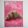 Schilderij "Je veux une croissant" - origineel kunstwerk van olieverf