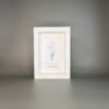 Simplicity & Happiness – Kunstwerk met Blauw/Wit scherf