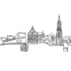 Tekening skyline Amersfoort