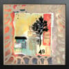 Urban living -collage-achtig werk met meerdere lagen